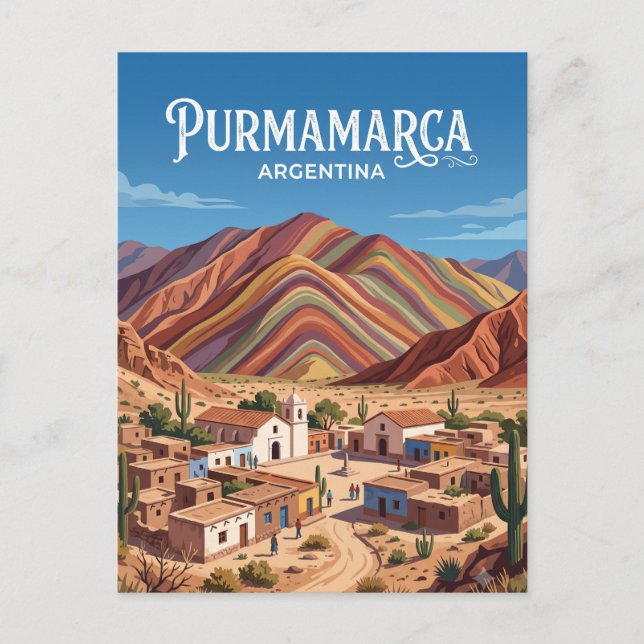 Postal Purmamarca Argentina (Anverso)