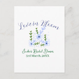 Postal Purple boho love in Bloom bridal shower name retro