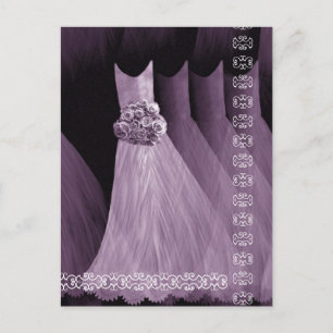 Postal PURPLE DE LAVANDERÍA Vestidos Postcard