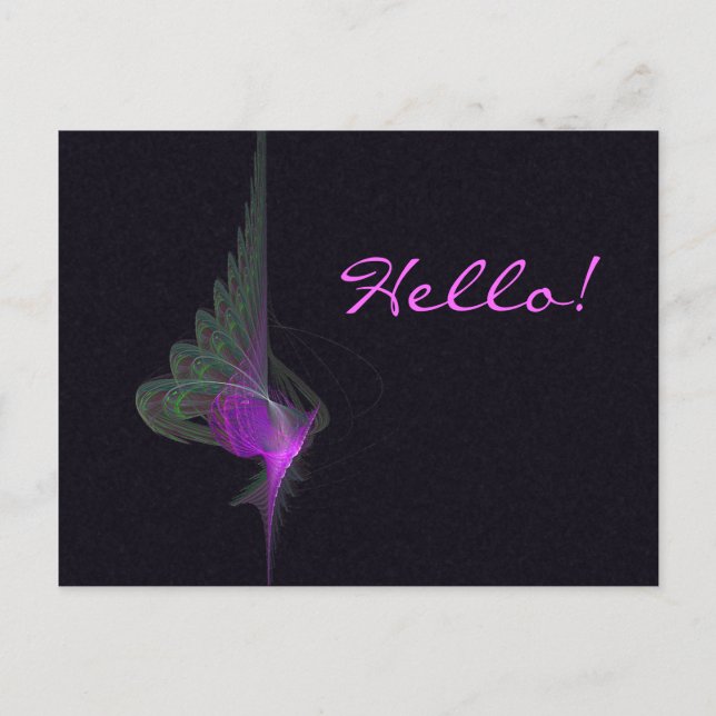Postal Purple Dervish Abstract Art (Anverso)