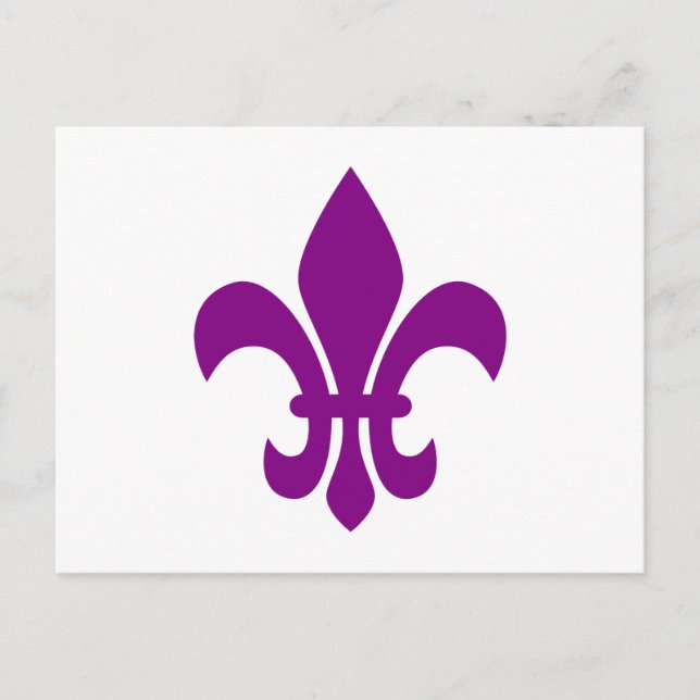 Postal Purple Fleur de Lis (Anverso)