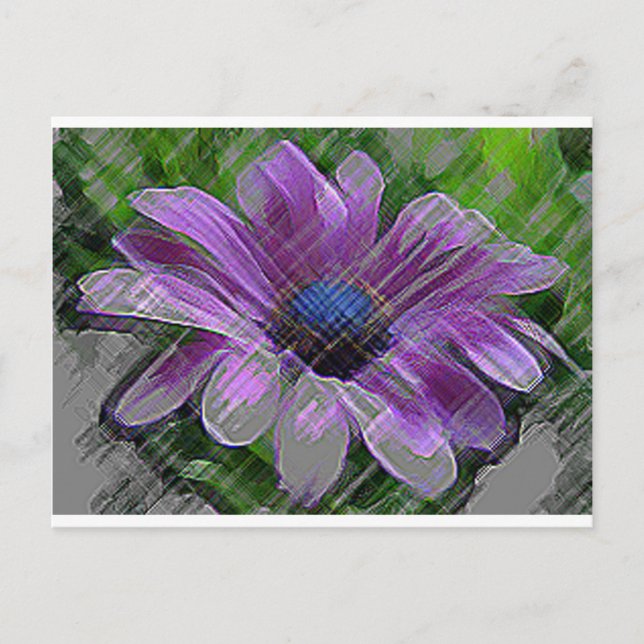 POSTAL PURPLE FLORAL (Anverso)