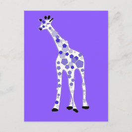 Postal PURPLE Giraffe
