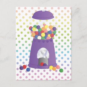 Postal Purple Gumball Machine