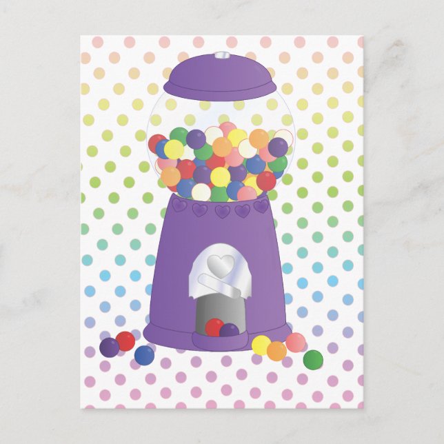 Postal Purple Gumball Machine (Anverso)