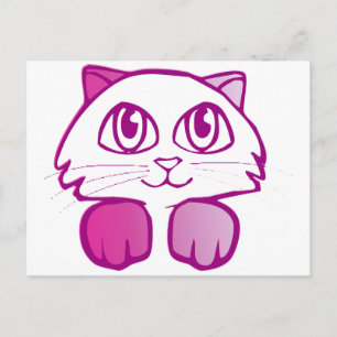 Postal Purple Kitty