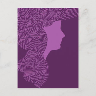 Postal Purple Lady