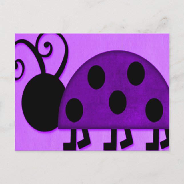 Postal Purple Lady Bug (Anverso)