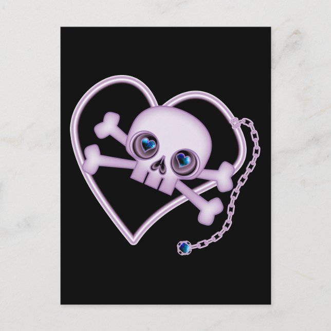 Postal Purple Neon Skull (Anverso)