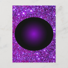 Postal Purple Purple Sparkle Arte De Ilusión Óptica