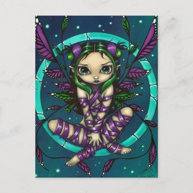 Postal "Purple Ribbon Fairy" (Anverso)