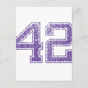 Postal Purple Sports Jerzee Número 42.png