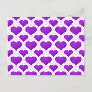 Postal Púrpura básica del corazón del brillo 1