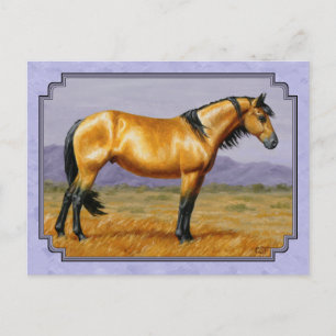 Postal Púrpura de Stallion Buckskin