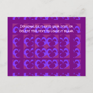 Postal Púrpura en filas y columnas