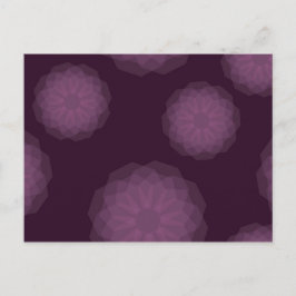 Postal Púrpura, fresca, moderna, simple y floral abstract