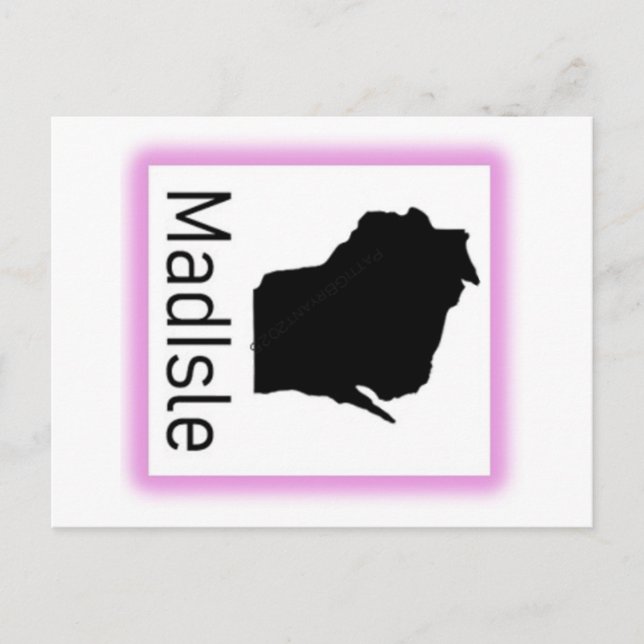 Postal púrpura MadIsle 2025 (Anverso)