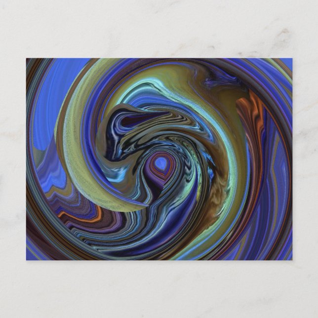 Postal Púrpura N Gold Dream Catcher PostCard (Anverso)