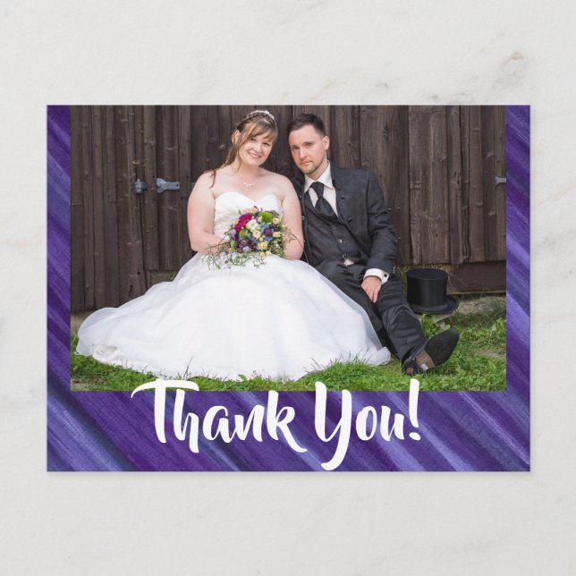 Postal Púrpura Pasión | Pincel de lavadora violeta (Anverso)