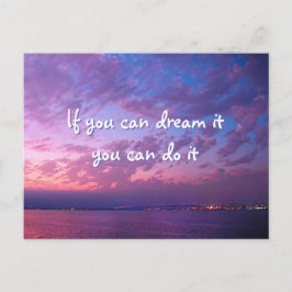 Postal Púrpura Sunset Ocean Photo Dream It Do It Modern
