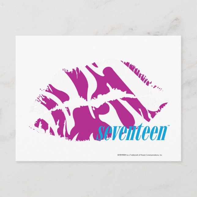 Postal Púrpura zebra (Anverso)