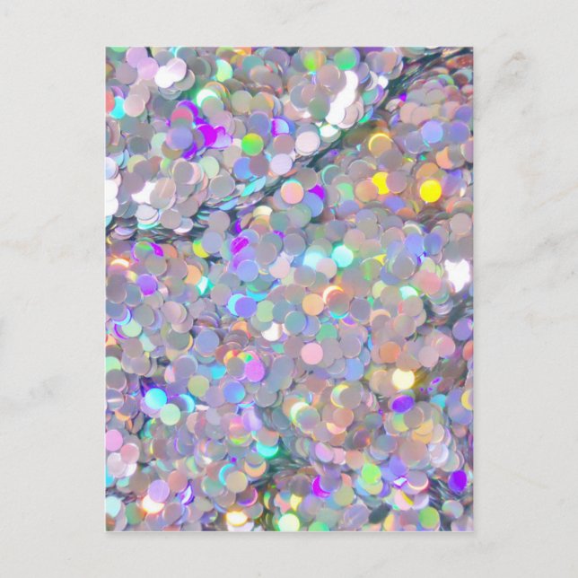 Postal Purpurina Confetti Sparkles (Anverso)