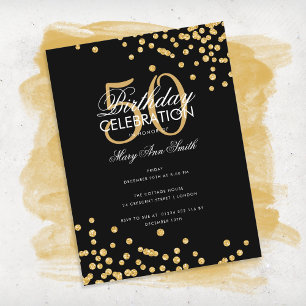 Postal Purpurina del Partido de Cumpleaños del Presupuest