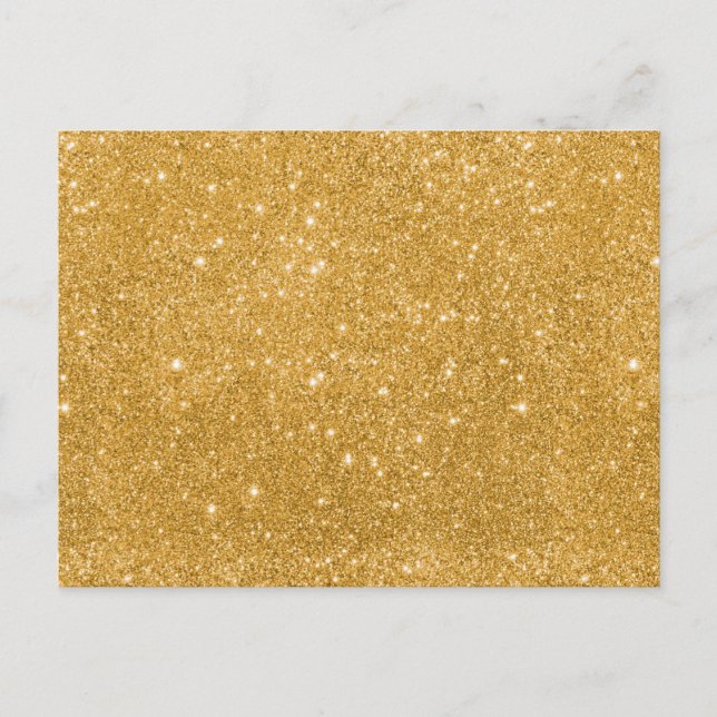 Postal Purpurina Gold Sparkles (Anverso)