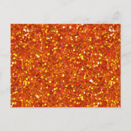 Postal Purpurina Naranja de Sinopia