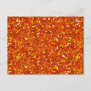 Postal Purpurina Naranja de Sinopia