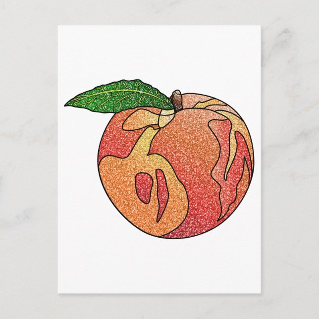 Postal Purpurina Peach (Anverso)