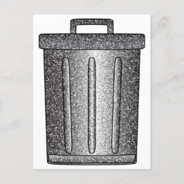 Postal Purpurina Trash Can