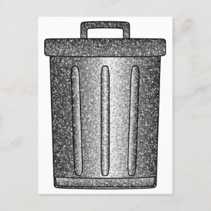 Postal Purpurina Trash Can