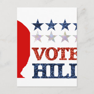 Postal purpurina vote hillary
