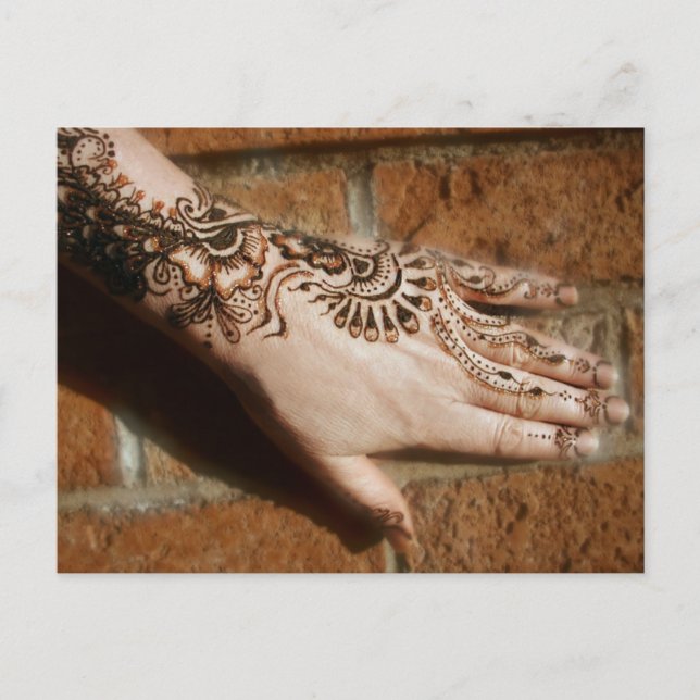 Postal Purpurina y ladrillos (Anverso)