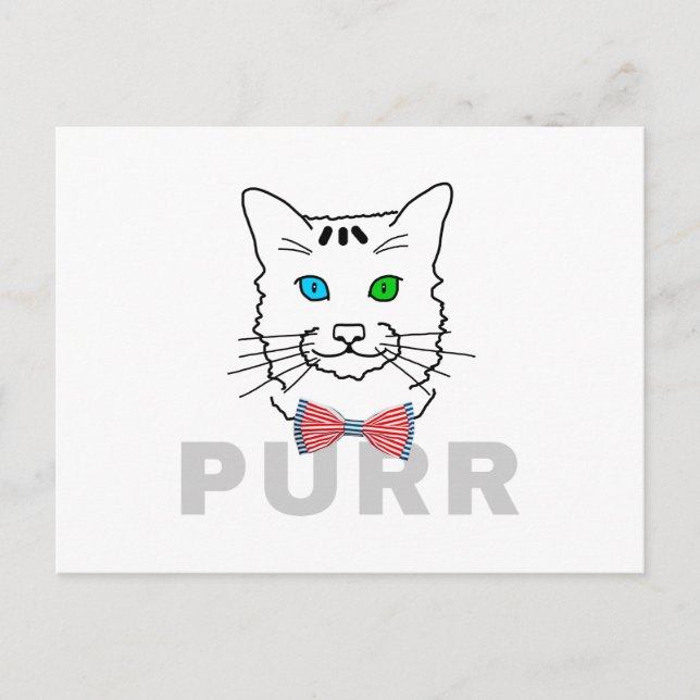 Postal Purr de gato (Anverso)
