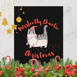Postal Purrfectly Chaotic Christmas Funny Holiday Cat