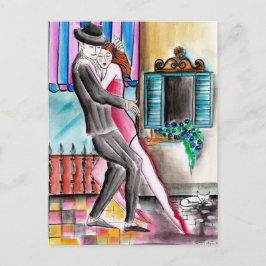 Postal Purring Tango Ronroneando