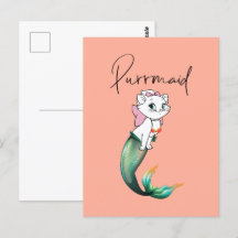Purrmaid de gatito de gatito de comadreja - Diseño