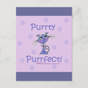 Postal Purrty Purrfect Kitty