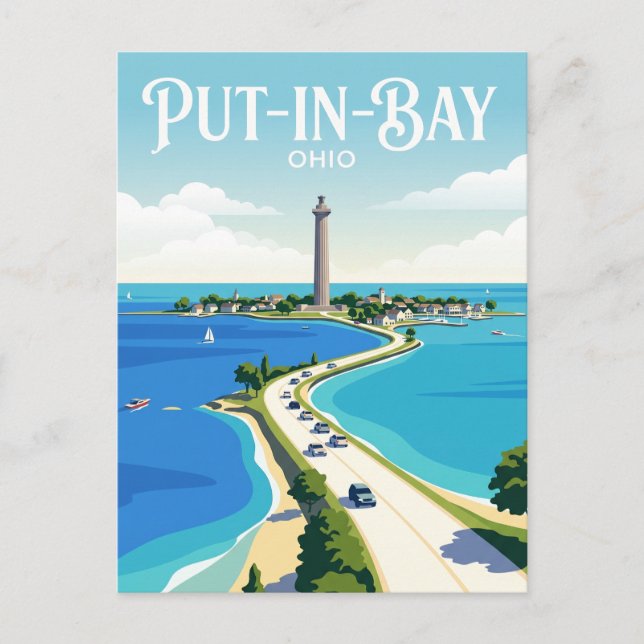 Postal Put-in-Bay EE. UU. (Anverso)
