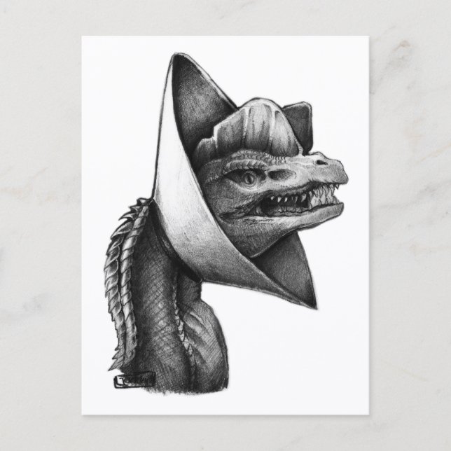 Postal PygmyPets "Dennis" Dilophosaurus - Postcard (Anverso)