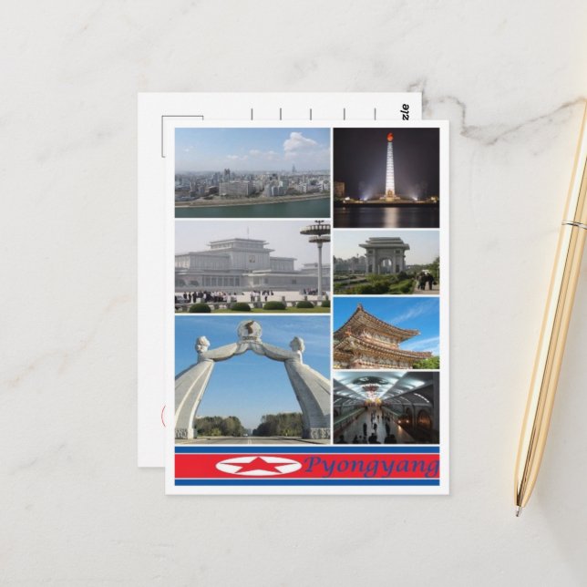 Postal Pyongyang - Corea del Norte - (Anverso/Reverso In Situ)