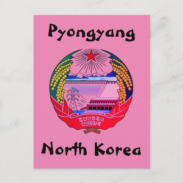 Postal Pyongyang, Corea del Norte (RPDC) Hermit Kingdom (Anverso)