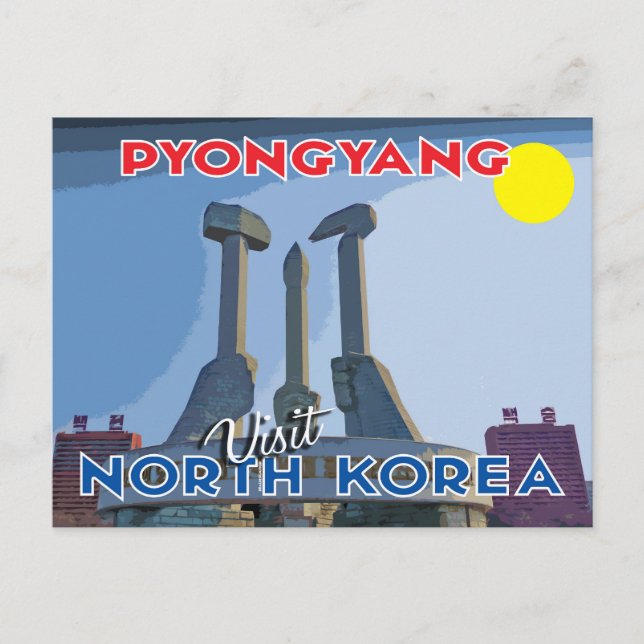 Postal Pyongyang: visitar Corea del Norte (Anverso)