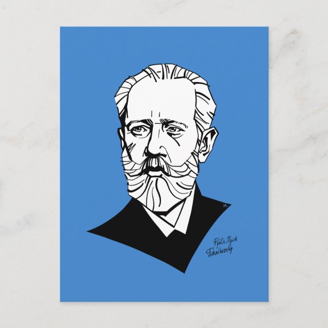 Postal Pyotr Tchaikovsky (Anverso)