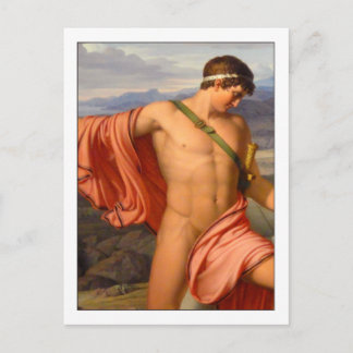 Postal Pyrhus y Andromache por Johan Lund