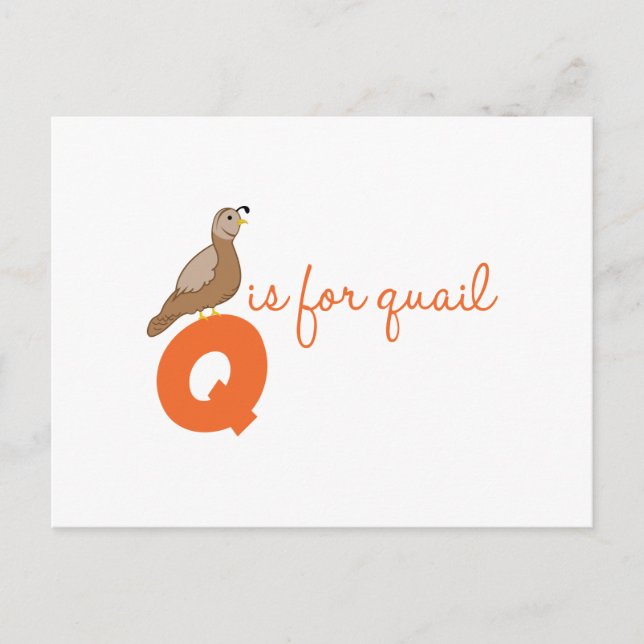 Postal Q Es Para Quail (Anverso)