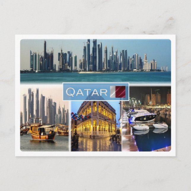Postal QA Qatar, (Anverso)