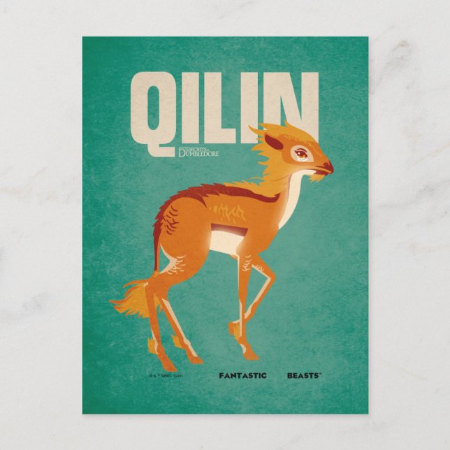 Postal Qilin Vintage Graphic (Anverso)